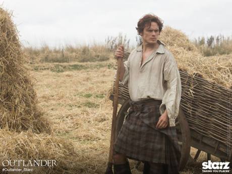 Sam Heughan as Jamie Fraser. Photo courtesy of Outlander_Starz